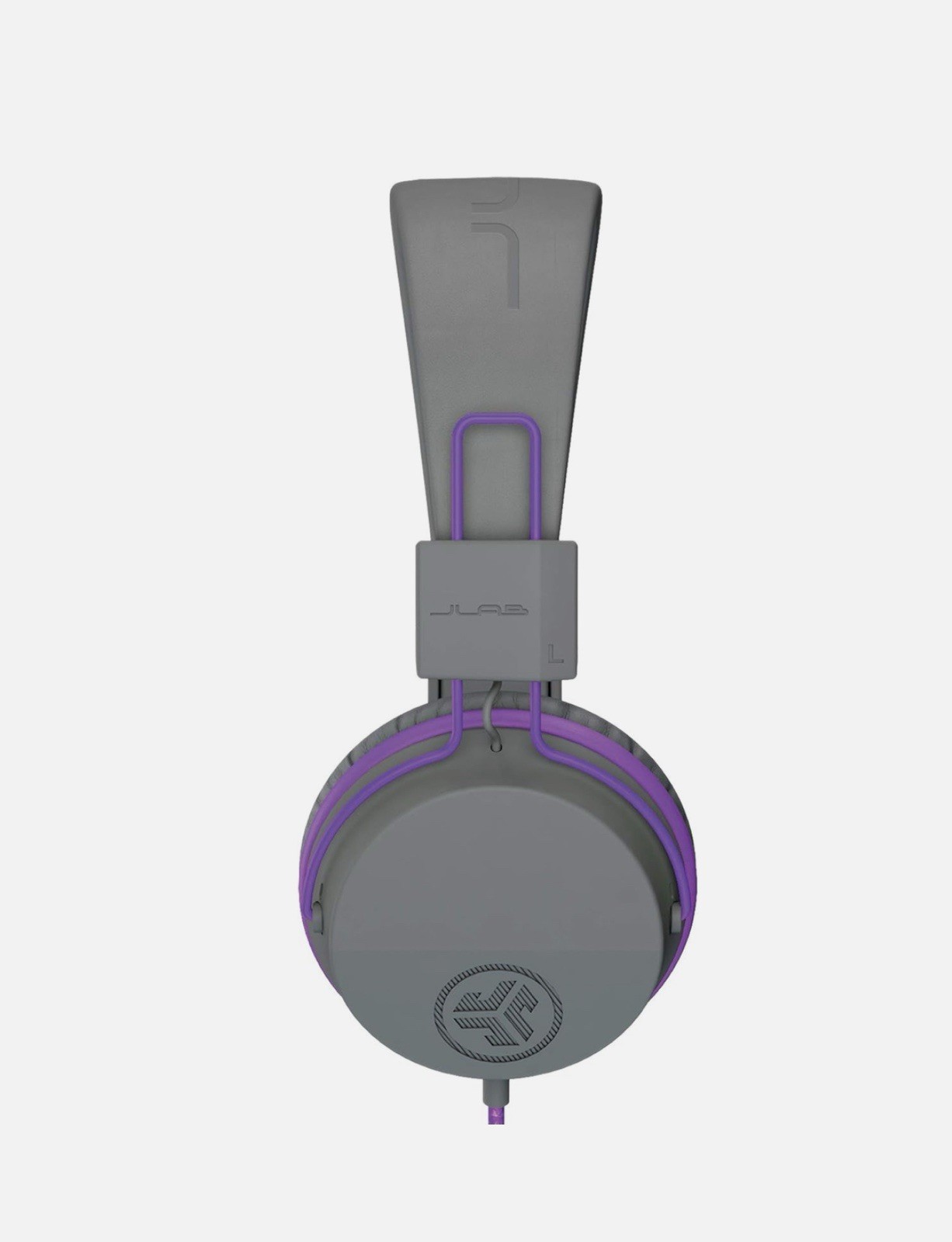 JLab JBuddies Studio On-Ear Kids Wired Headphones, Graphite/Purple