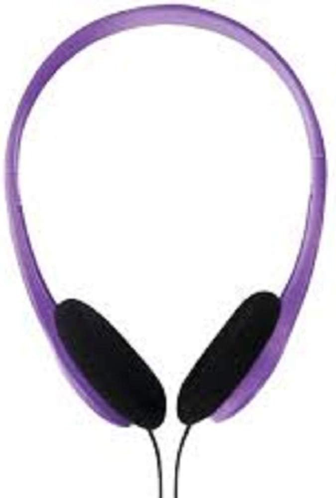 Portable On-Ear Headphone with Adjustable Headband – Violet