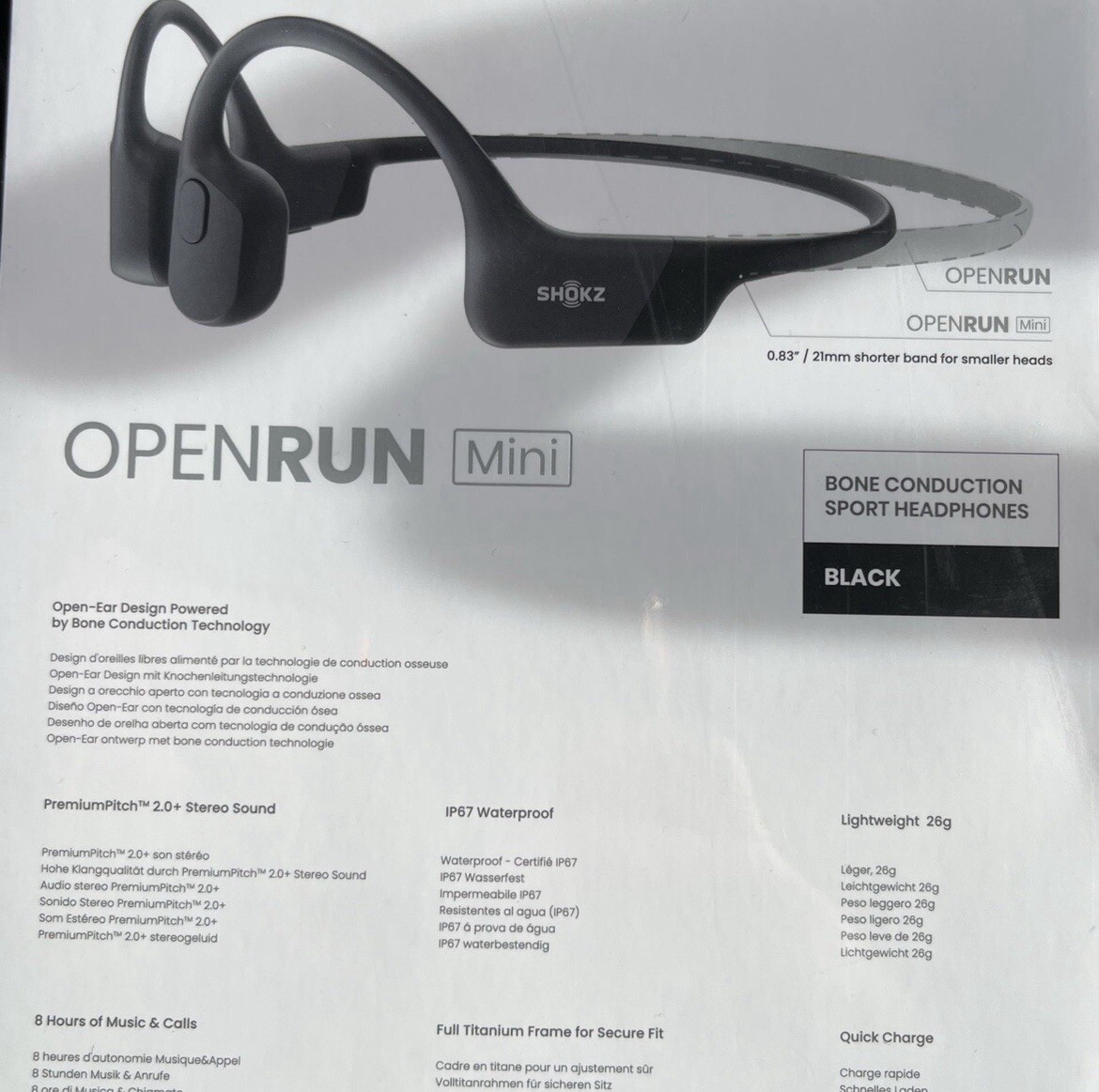 SHOKZ Mini Open Run Sport Headphones