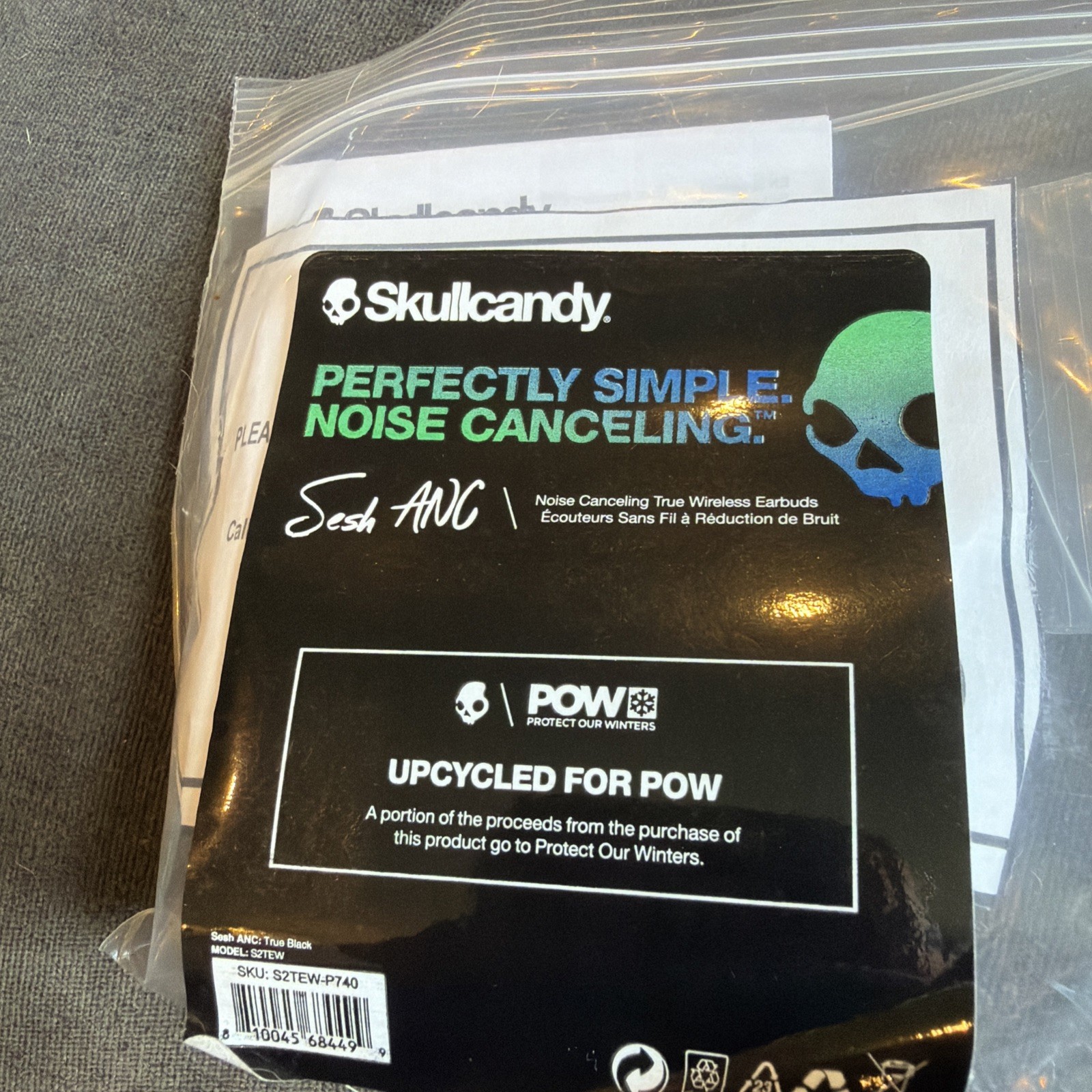 Skullcandy Sesh ANC In Ear Wireless Headphones – Black Open Box