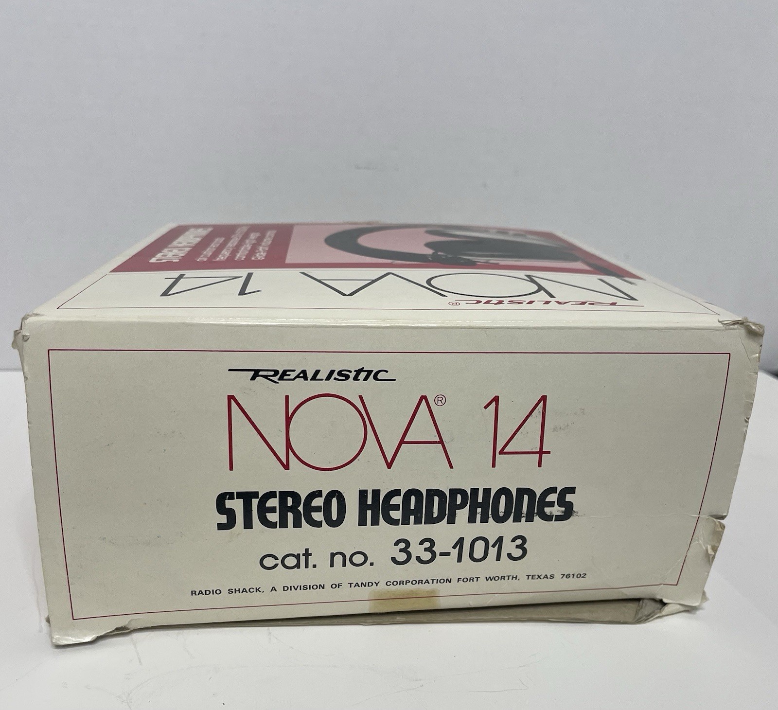 Realistic Nova 14 Stereo Headphones Original Box RADIO SHACK 1970s Vtg. Over Ear