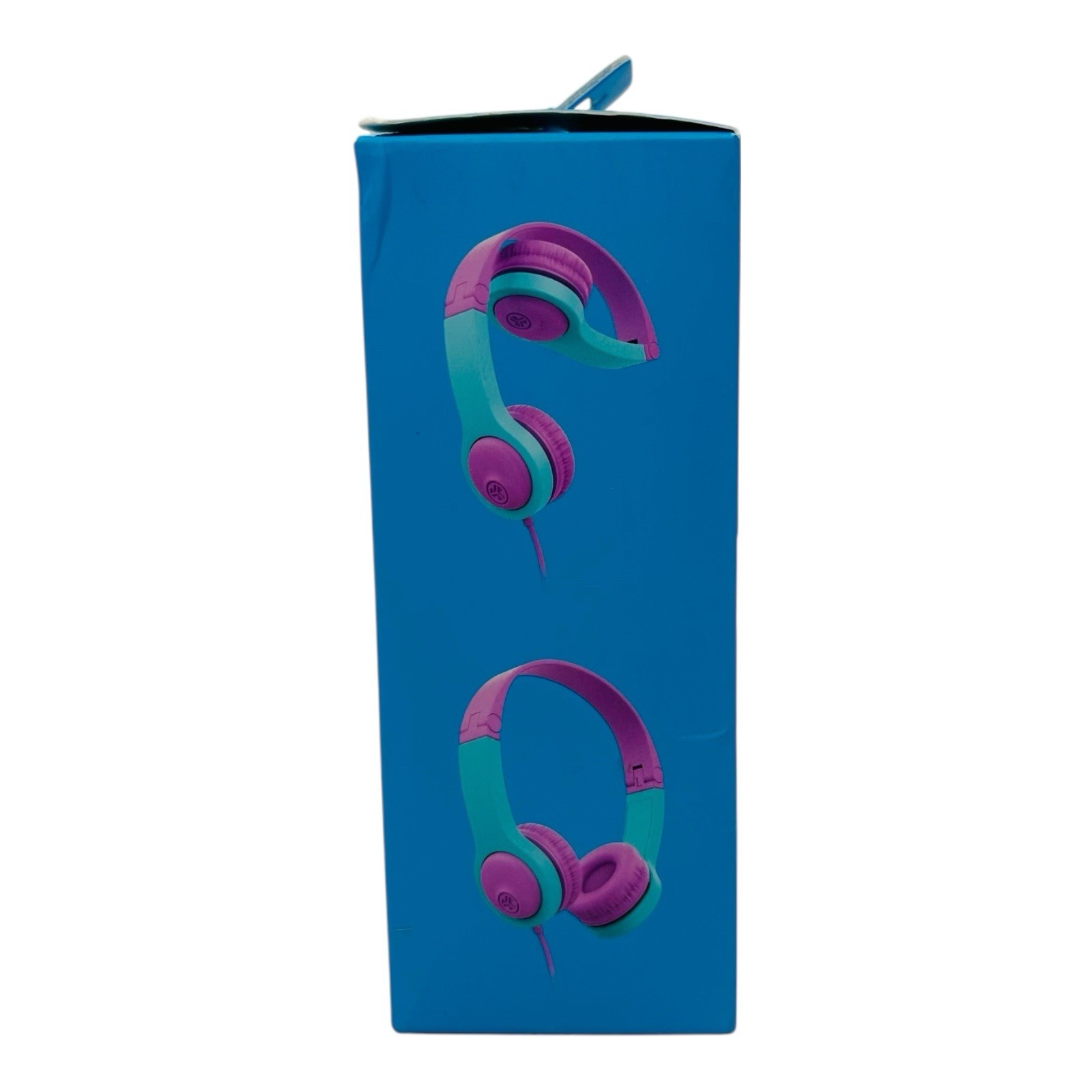 JLab JBuddies Folding Kids Headphones Wired Volume Safe 2nd Gen Pink/Teal