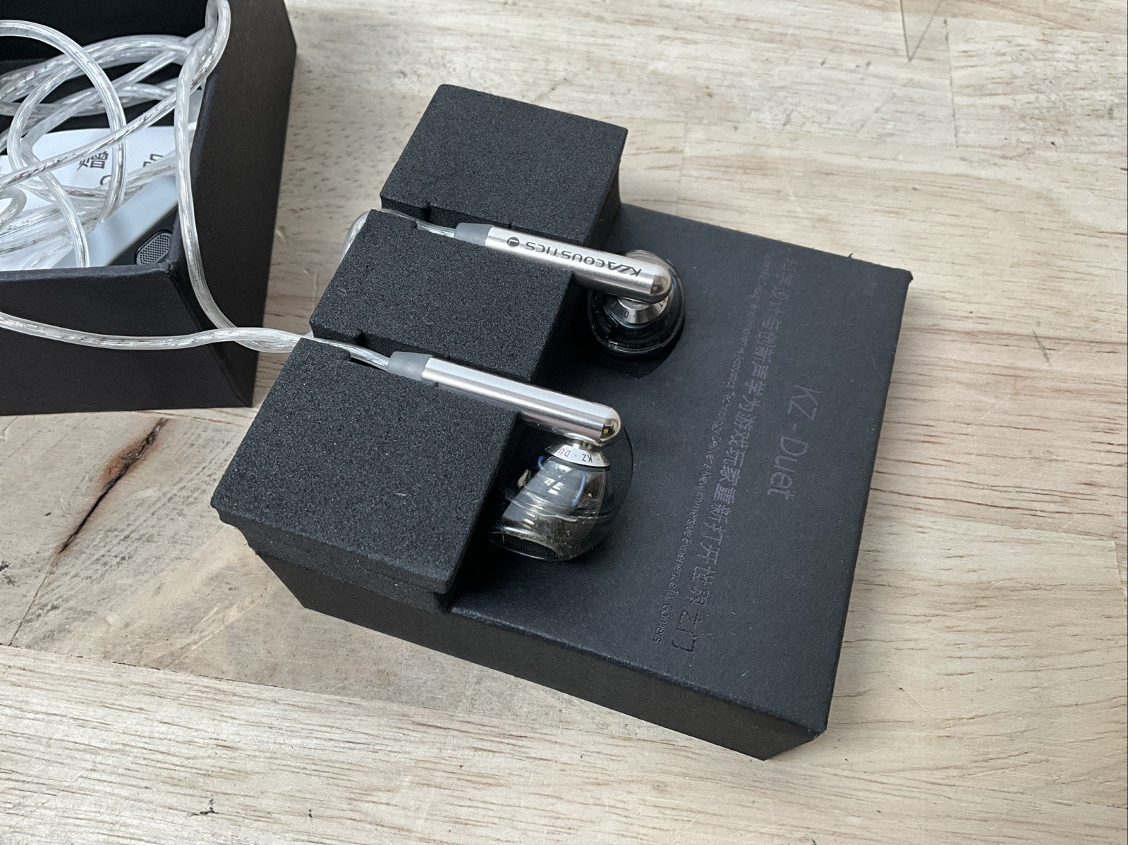 KZ Duet Quad Core Dual Dynamic Drivers Earphones In Ear Wired Earbuds for Music