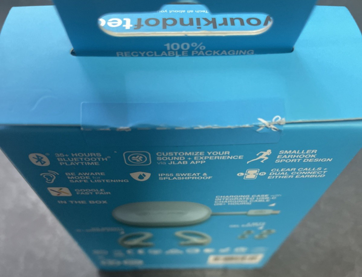 JLab Go Air Sport True Wireless Earbuds Light Blue