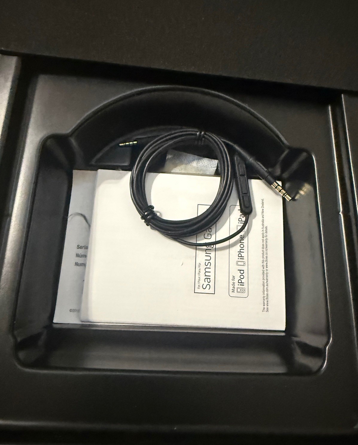 BOSE ON-EAR HEADPHONES CLUB EDITION 715594-0010 BLACK SAMSUNG GALAXY