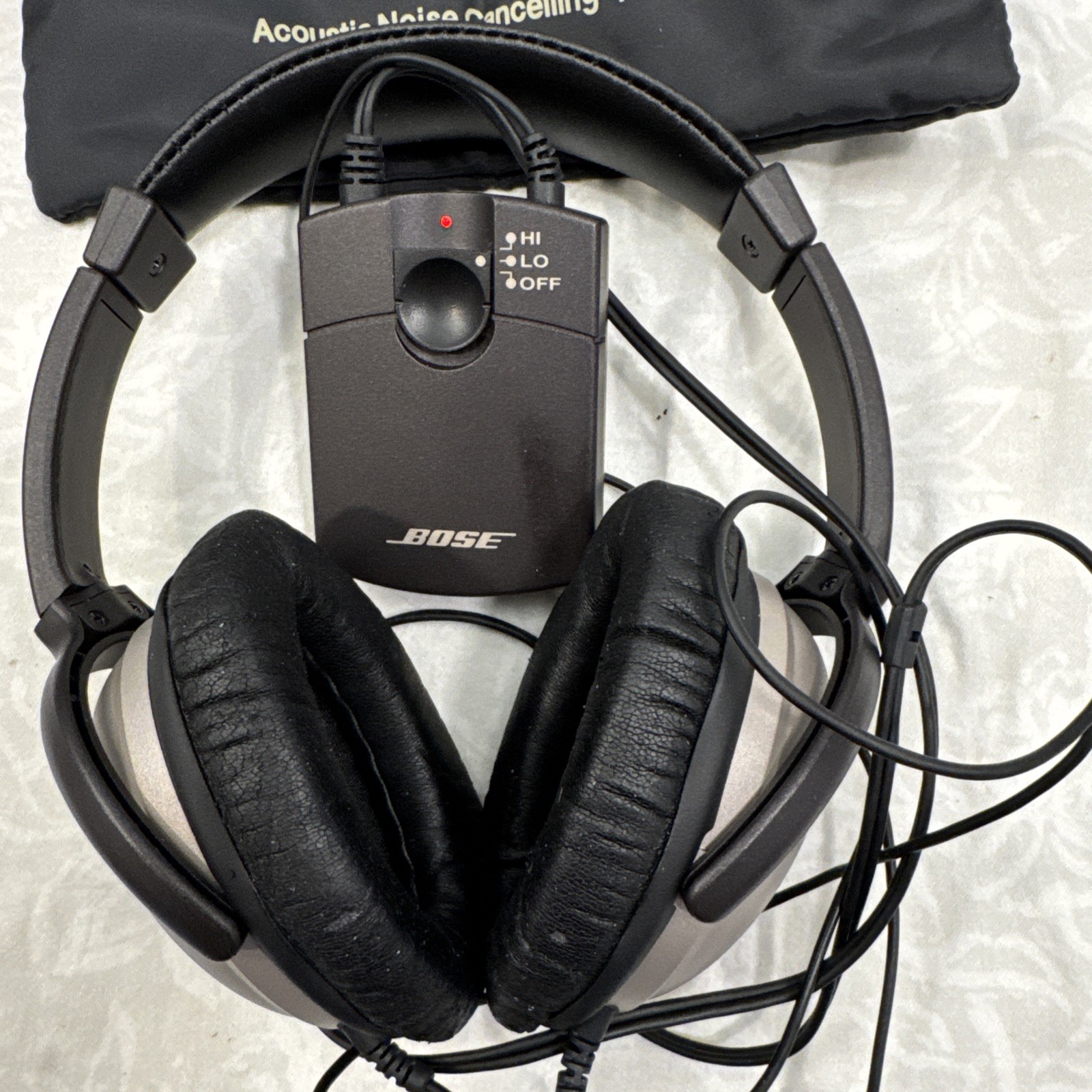 Vtg Y2K 2000s QC1 Bose Headphones Noise Cancelling Working -Good Ear Pads, Parts