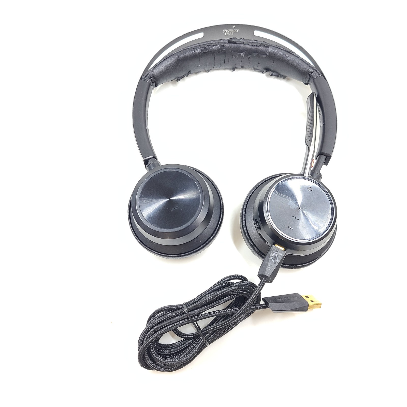 Plantronics Poly Voyager Focus 2 Wireless Bluetooth On-Ear Headphones Black READ