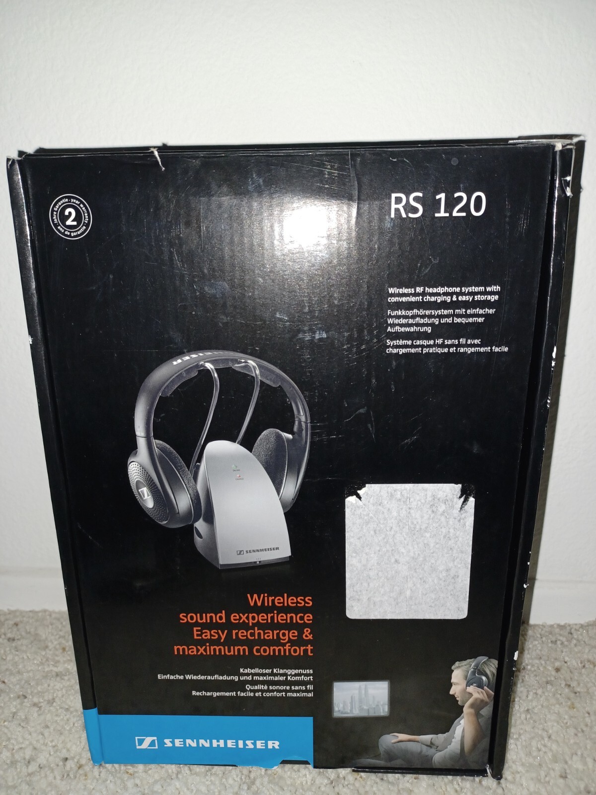 Sennheiser RS 120 On-Ear Wireless Stereo Headphone Headset System