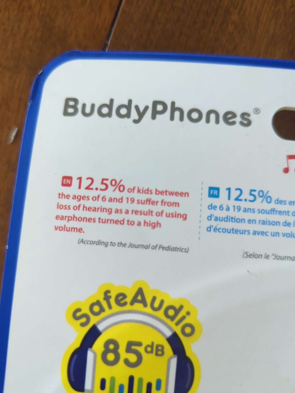 NEW Buddy Phones Safe Audio 85 for Kids Volume Limiting Headphones Anti Allergic