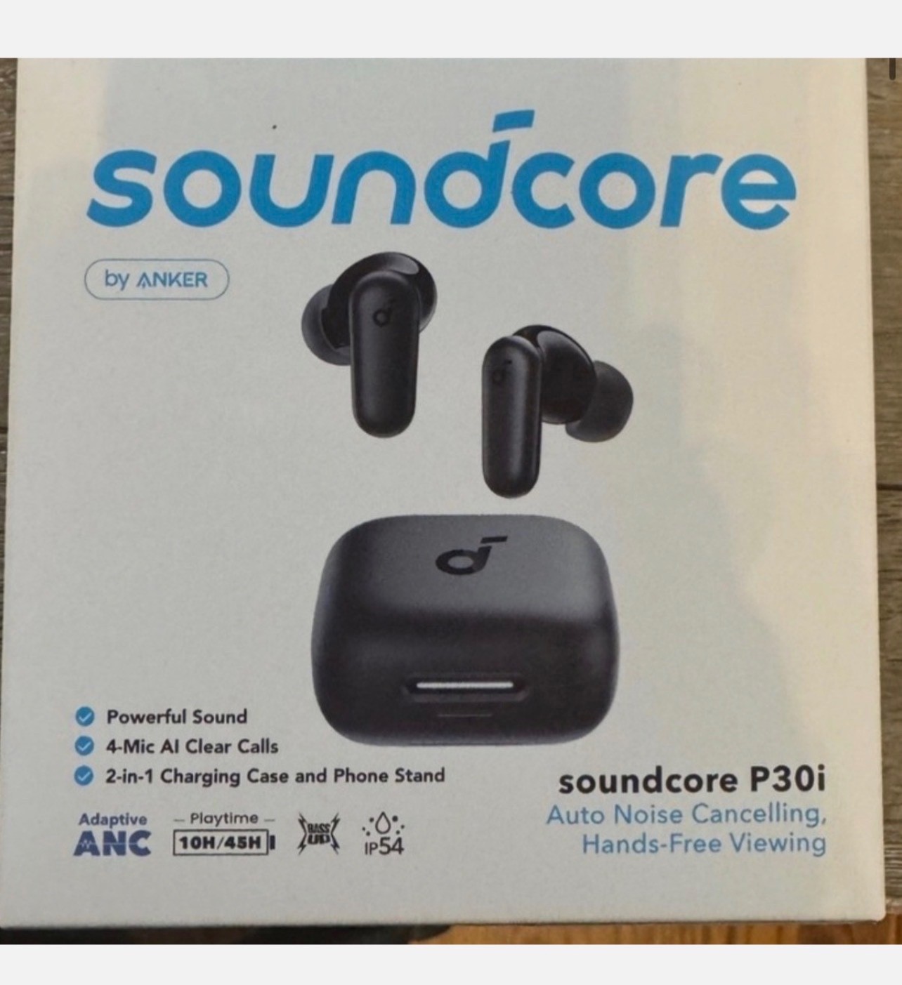 soundcore P30i Wireless Earbuds SUPER BASS Audio, Noise Cancelling NO BOX;NEW