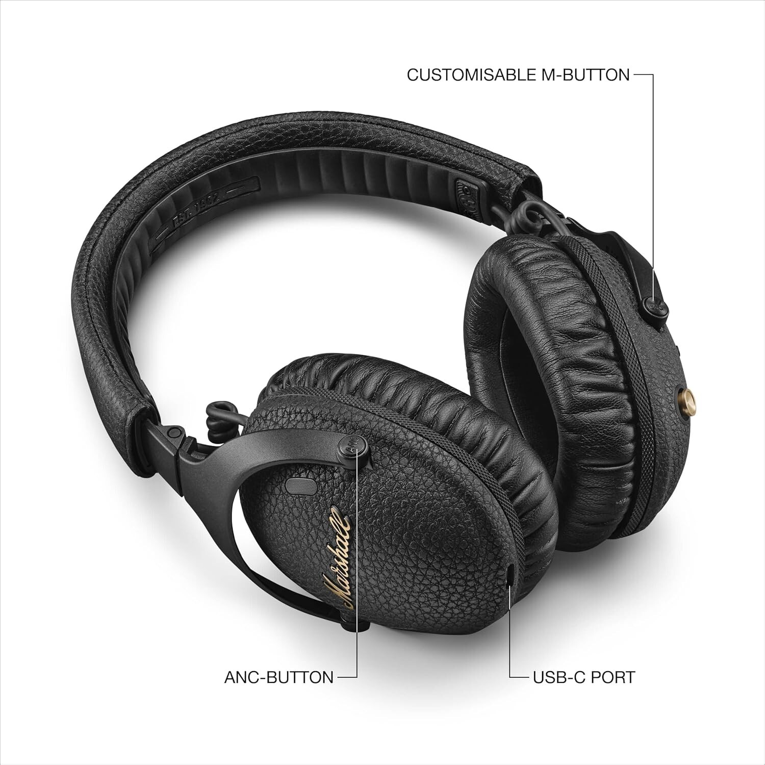 Marshall Monitor III Noise Canceling Over-Ear Bluetooth Headphones