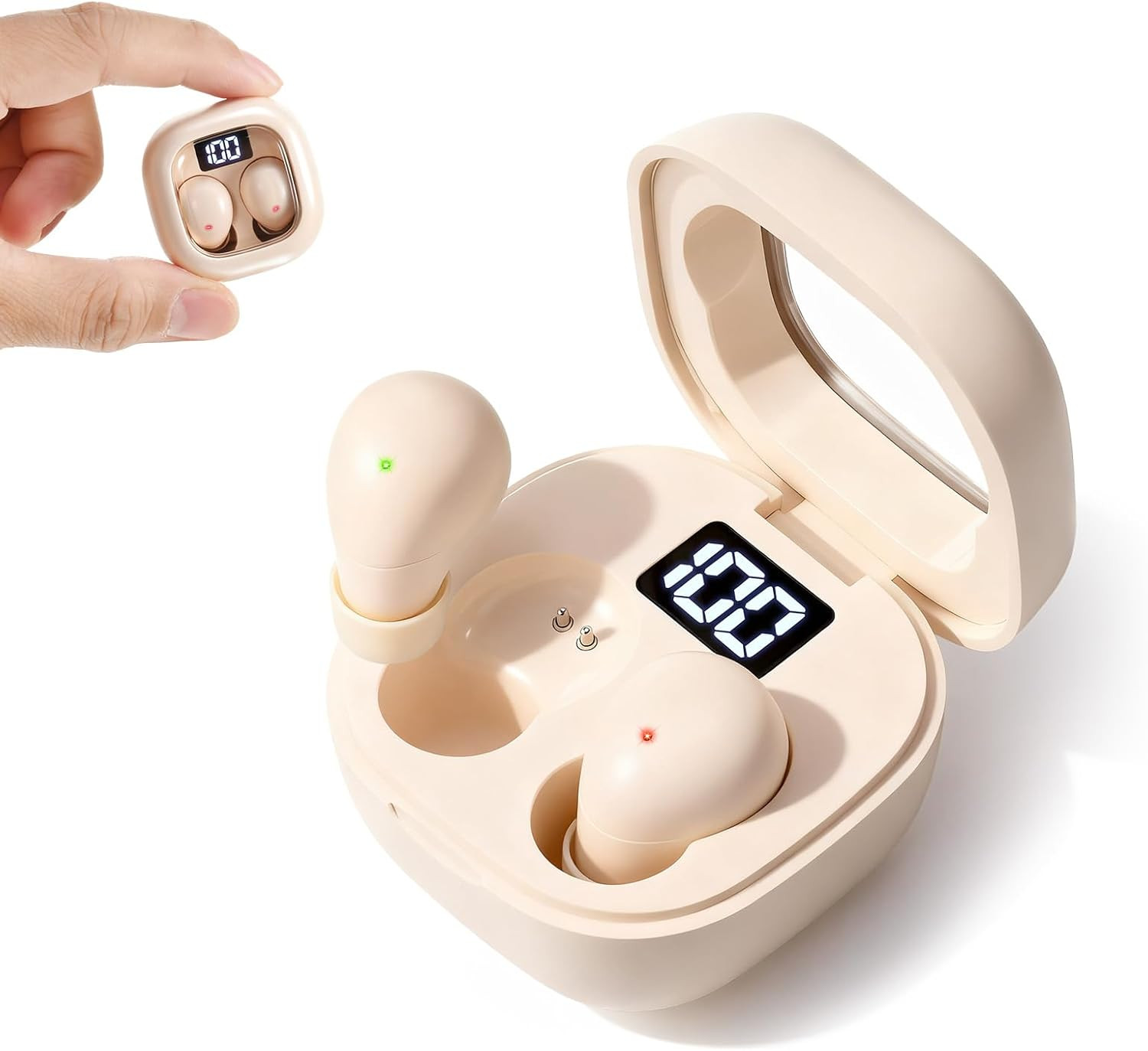 Invisible Mini Sleep Earbuds for Side Sleepers, Ultra-Comfortable & Feather-Ligh