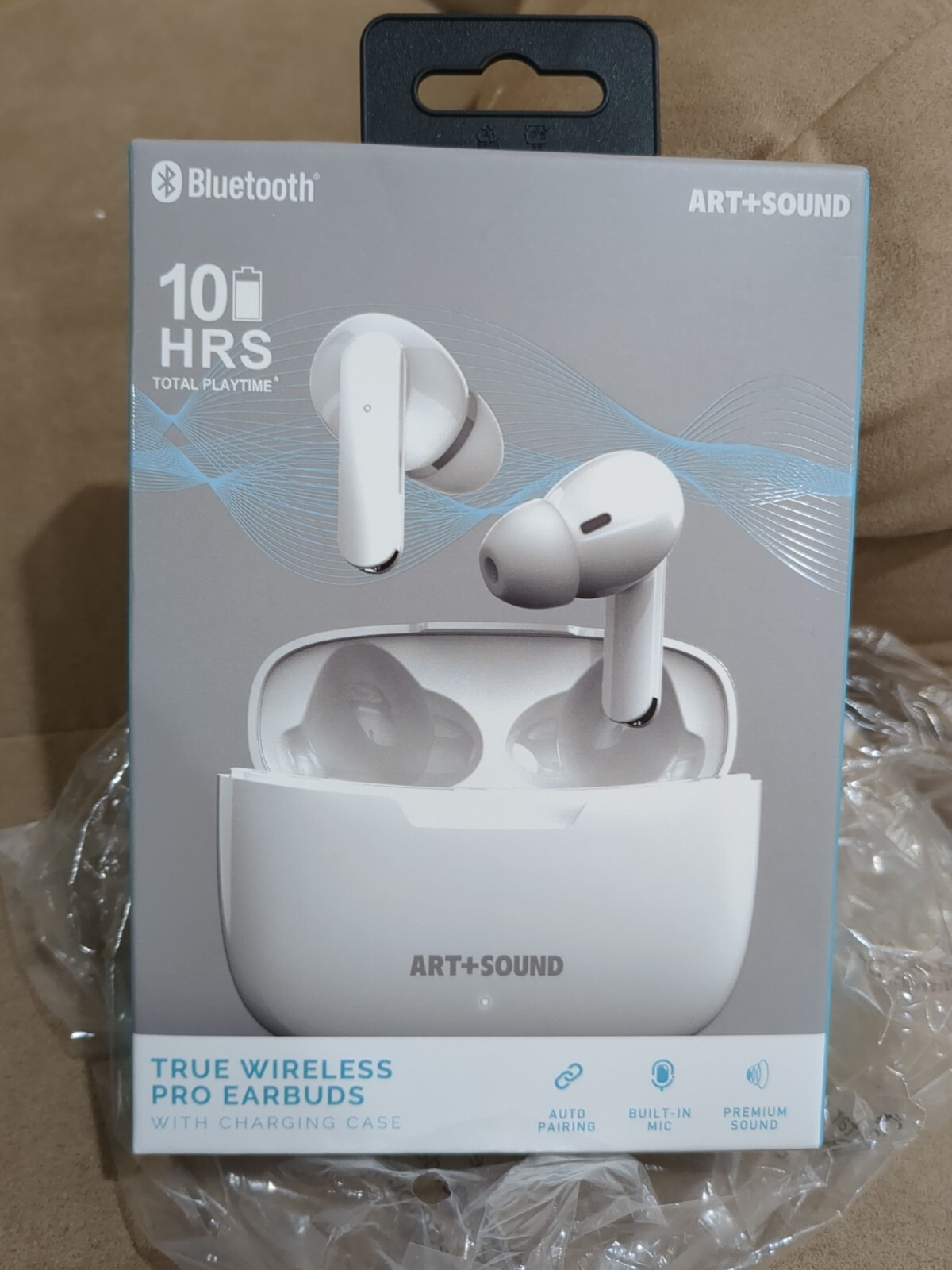 Art + Sound Bluetooth True Wireless Pro EarBuds Silver Color 8 hrs Playtime