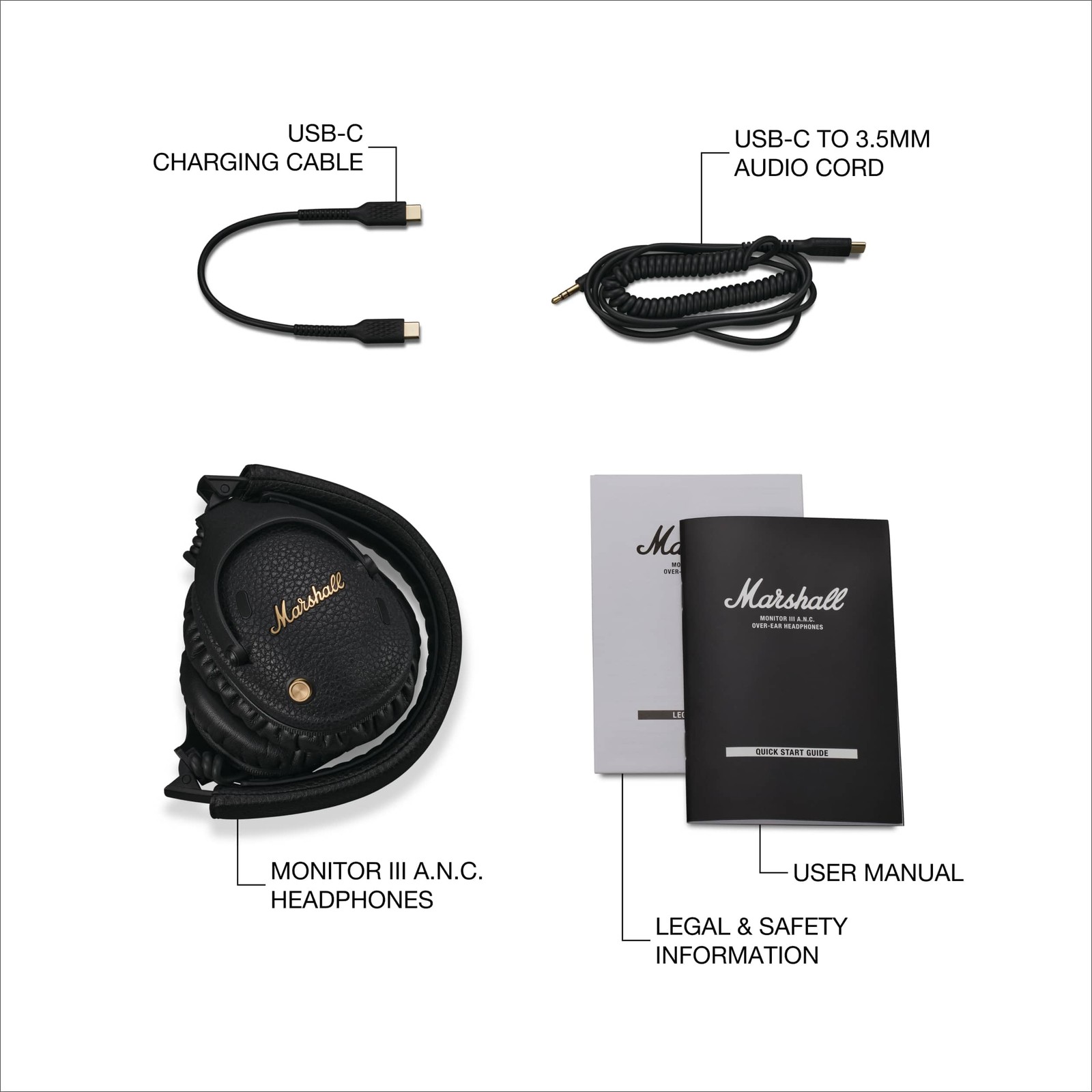 Marshall – Monitor III A.N.C. Wireless Noise Cancelling Over-the-Ear Headphones