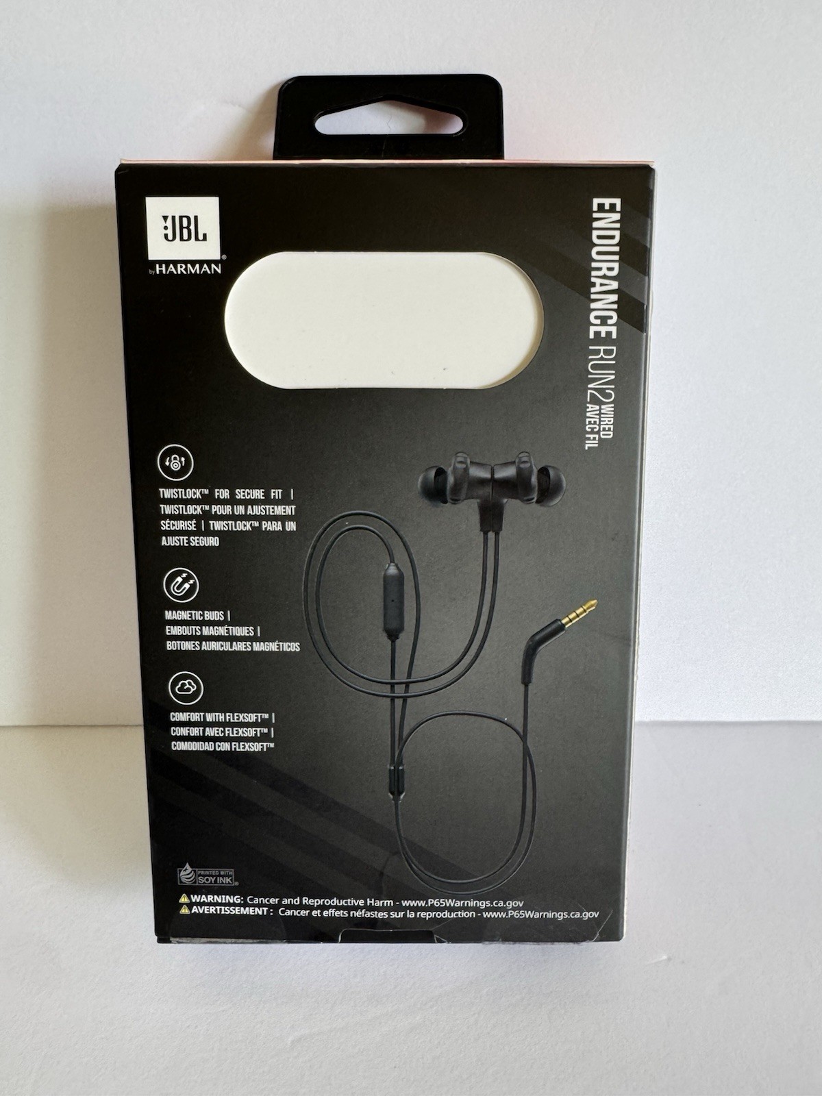 JBL Endurance Run 2 Wired Waterproof Sport in-Ear Headphones w/Microphone