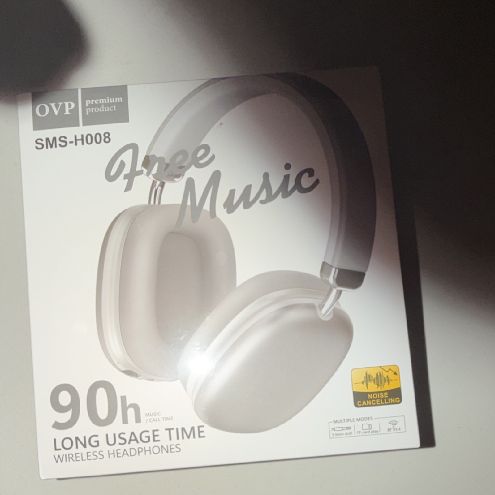 OVP SMS-H008 Wireless Headphones Noise Cancellation Extra Bass 90h Usage