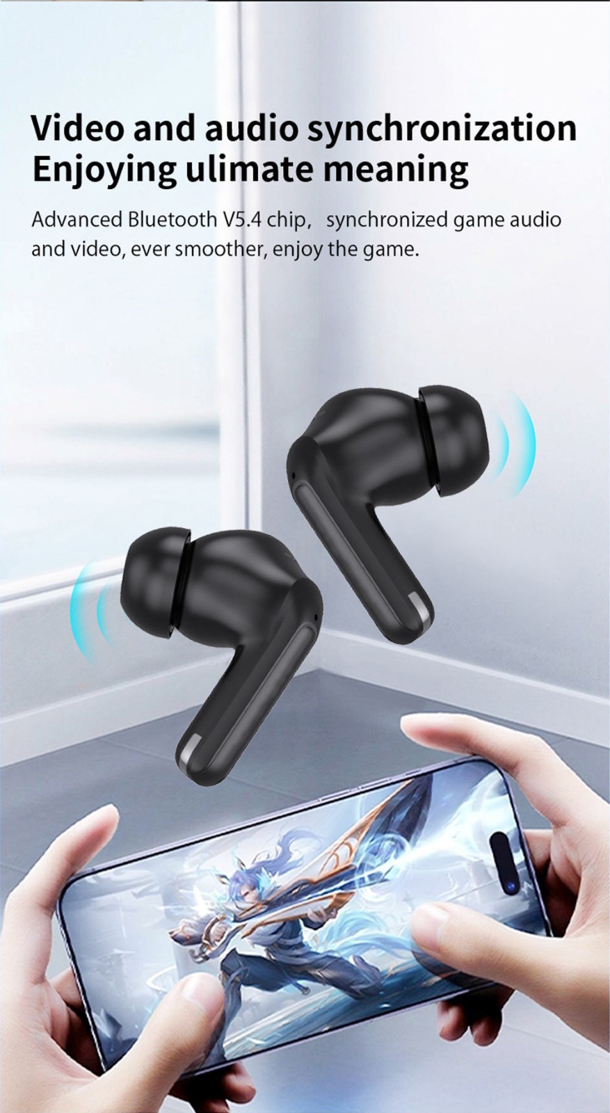 Bluetooth Wireless Earbuds Headsets Earphones Headphones For iPhone Android