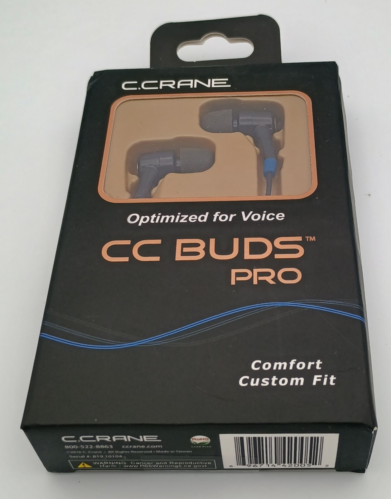 C. Crane CC Buds-PRO Ear Earbud Headphones Optimized for VOICE Comfort Custom