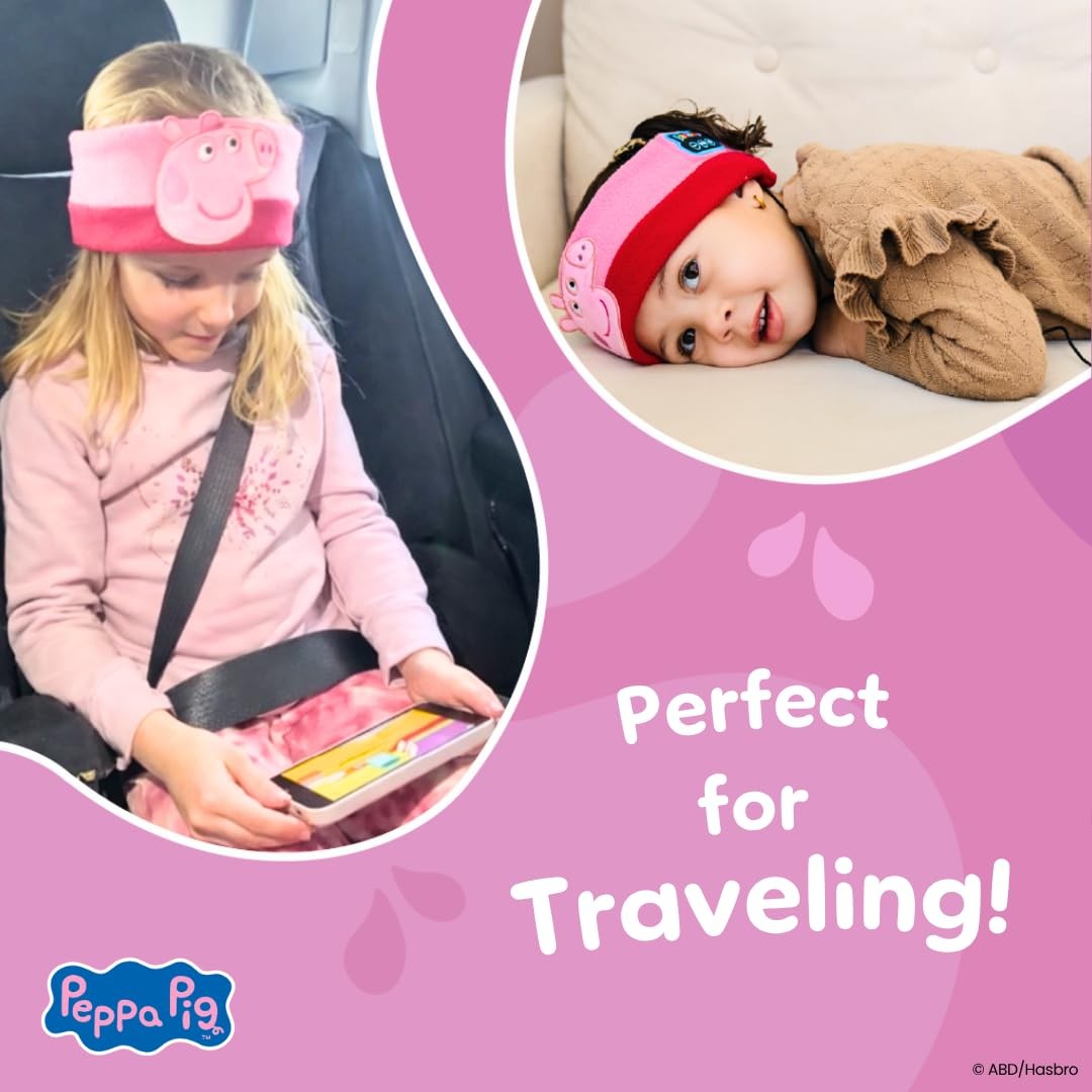 Bandou Peppa Pig Headphones – Kids Headband One size fits all,