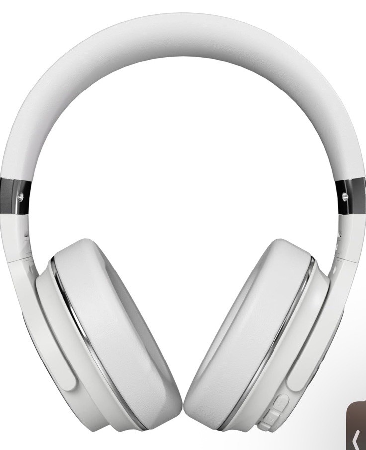 Raycon Everyday Bluetooth Headphones Over The Ear Active Noise Cancelling White