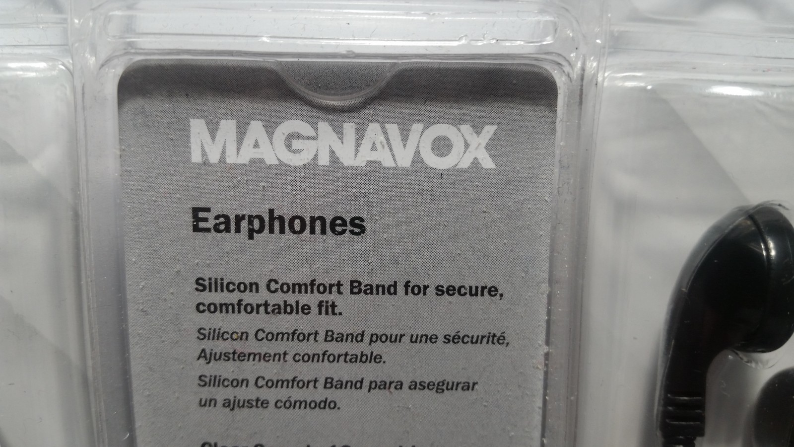 Magnavox Earphones Clear Sound Black 5 Pack