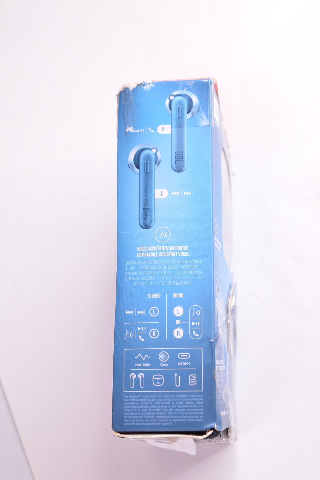 JBL TUNE 225TWS PURE BASS Wireless Earbuds Earphones Bluetooth Harman Blue