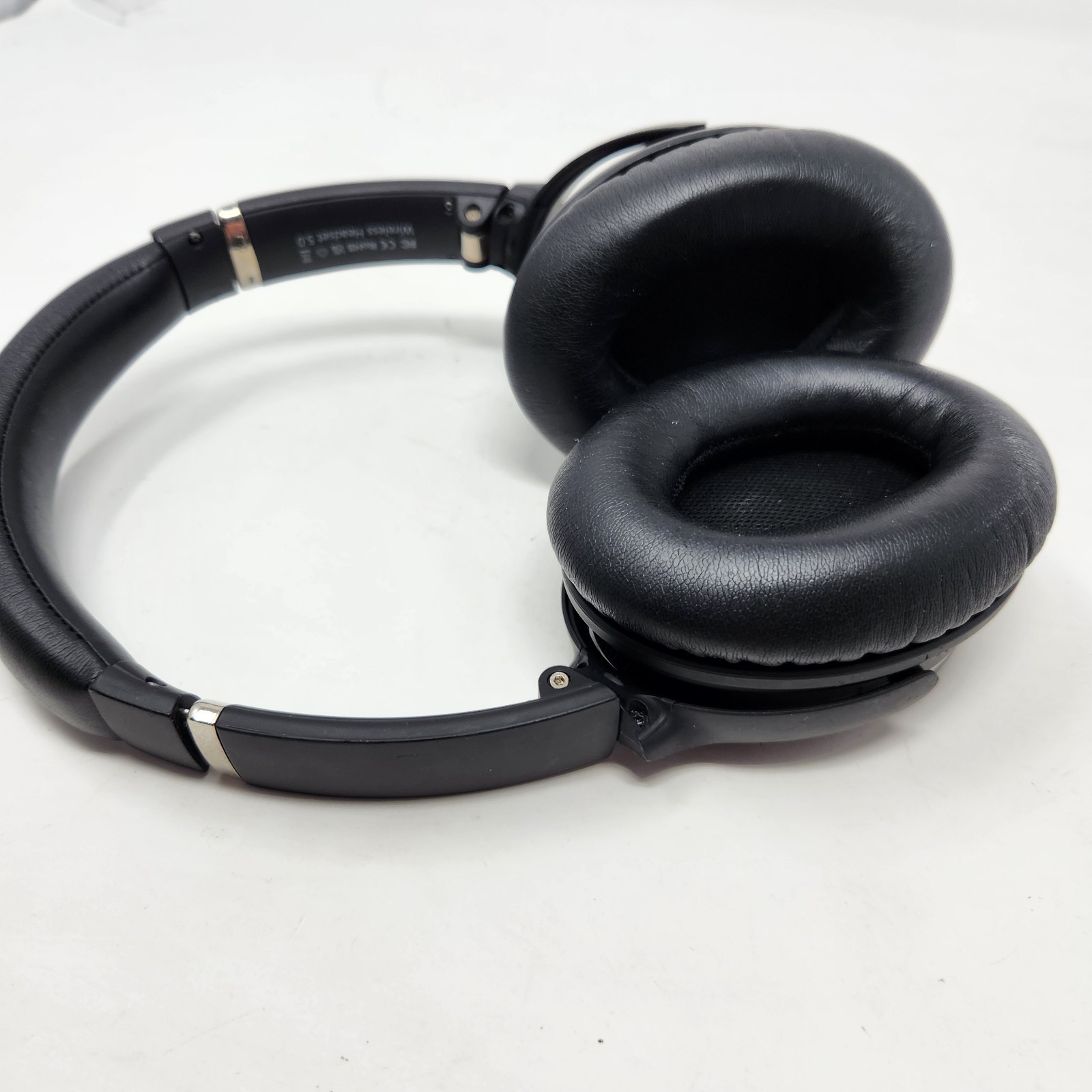 Srhythm NC35 5.0 Wireless Bluetooth Over Ear Headphones Tested Working Black