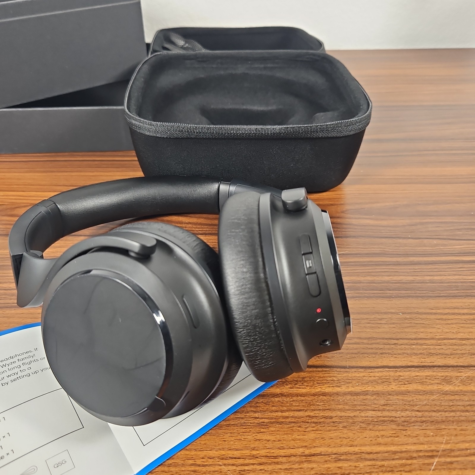 Wyze Wireless Headphones, Active Noise Canceling W Travel Case