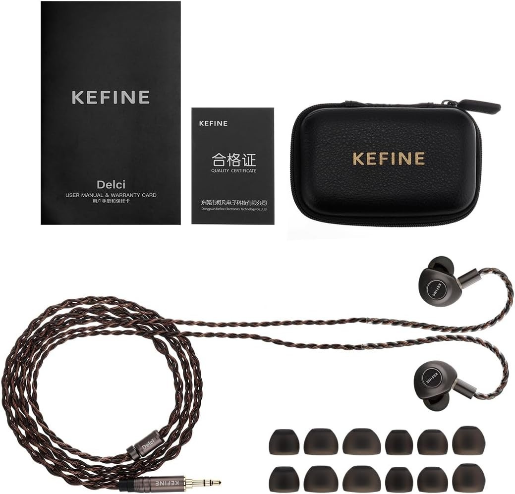 HiFiGo Kefine Delci IEMs, Sinngle 10mm Dynamic Driver in-Ear Moni