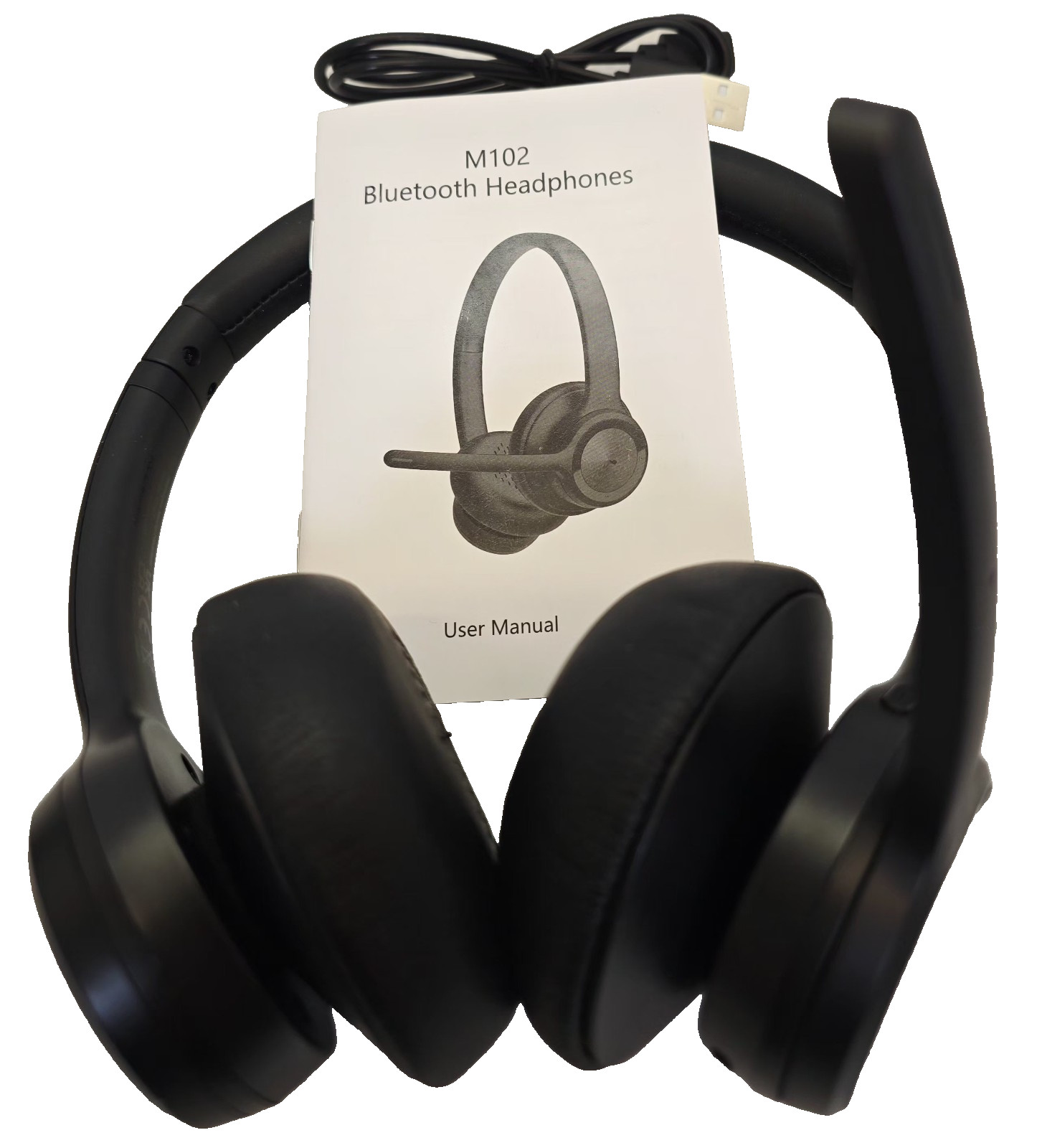 M102 Bluetooth Headset w/ Microphone – Wireless Over‑Ear Headphones BT 5.2