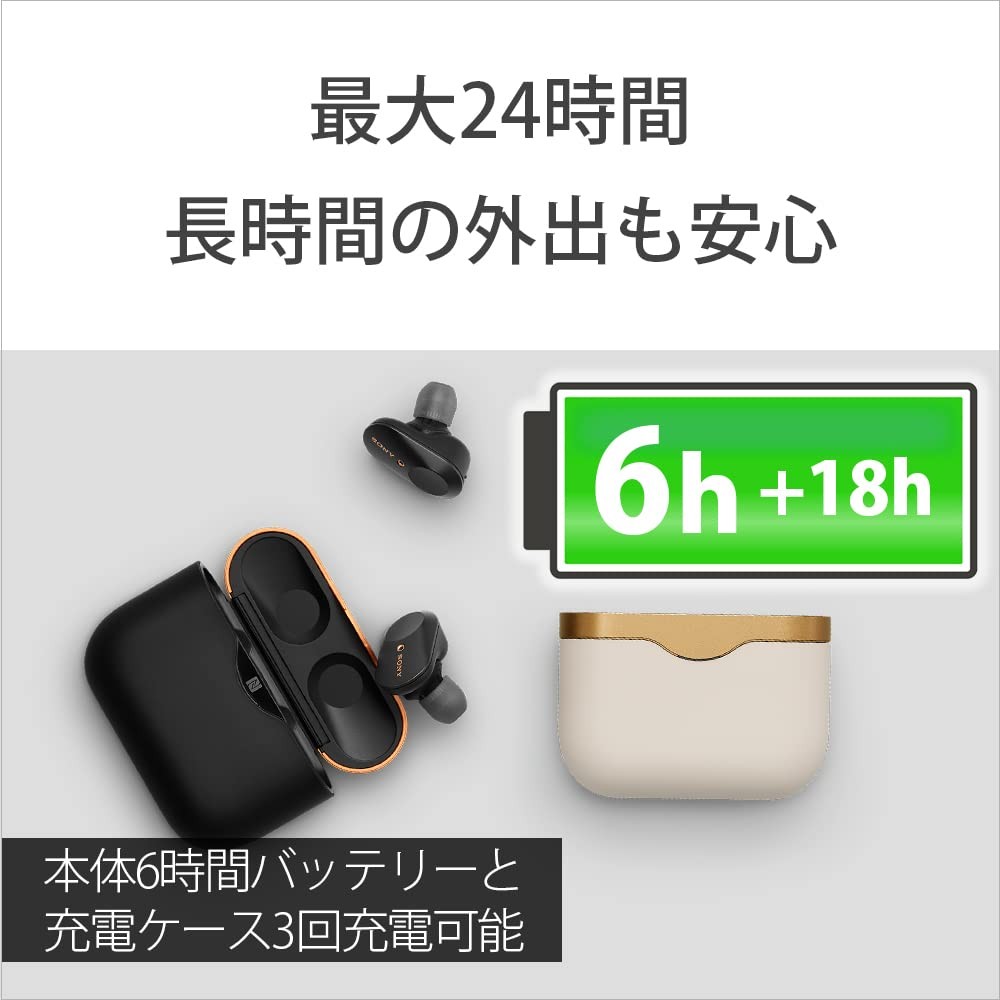 SONY WF-1000XM3 Wireless Earphones Noise Cancelling Bluetooth Black