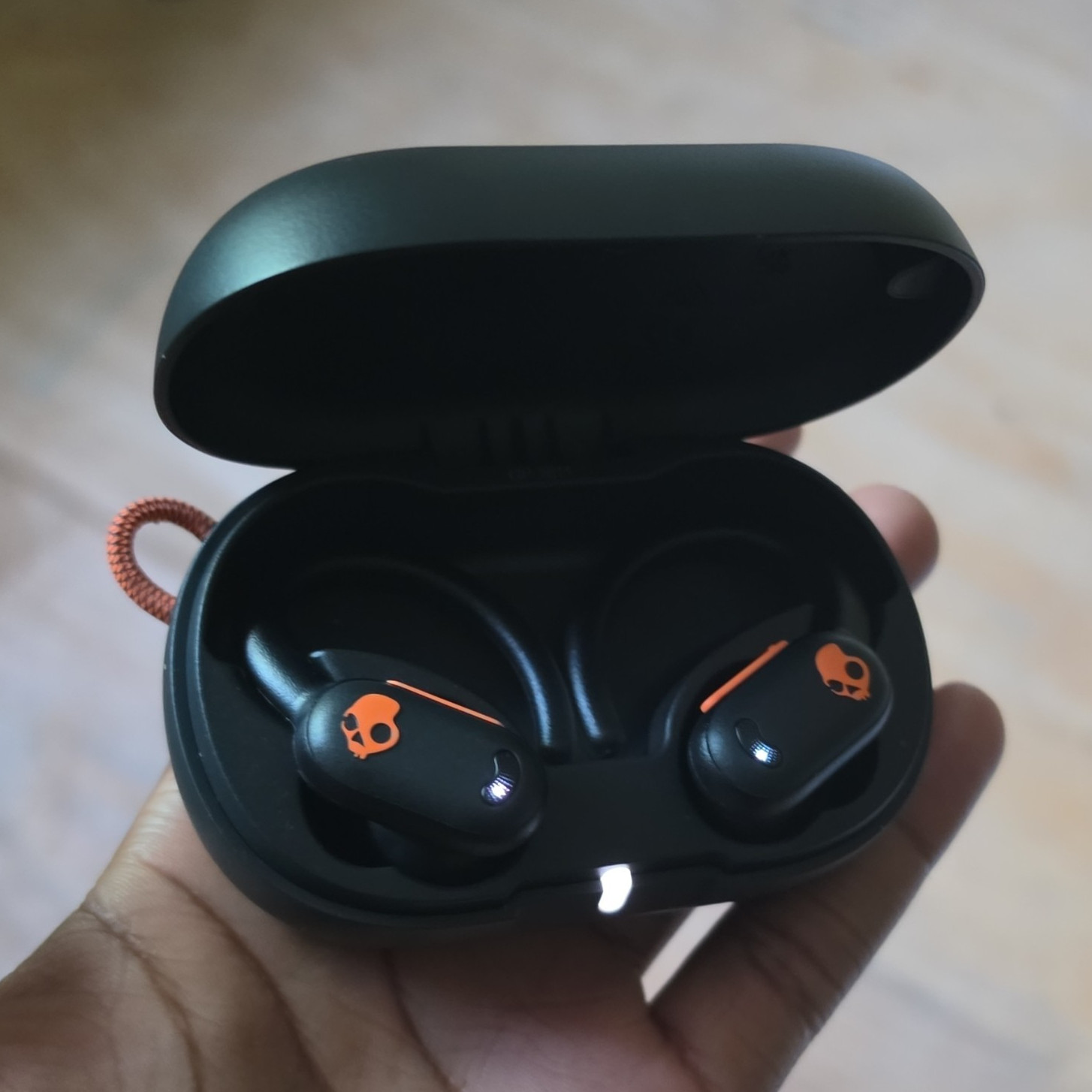 Skullcandy Dime True Wireless Bluetooth In-Ear Earbuds w/ Mic Black/Orange