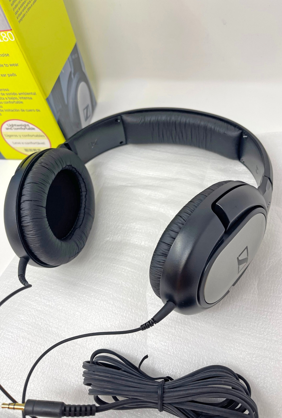 Sennheiser HD 180 Over-Ear Adjustable Headband Wired Headphones Used Works
