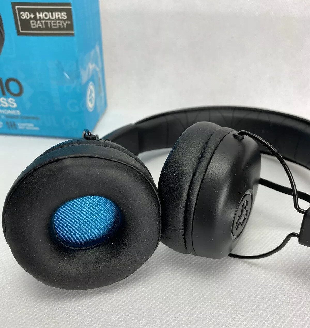 JLab Studio Wireless On-Ear Headphones Black 30+ Hours Battery New Open Box