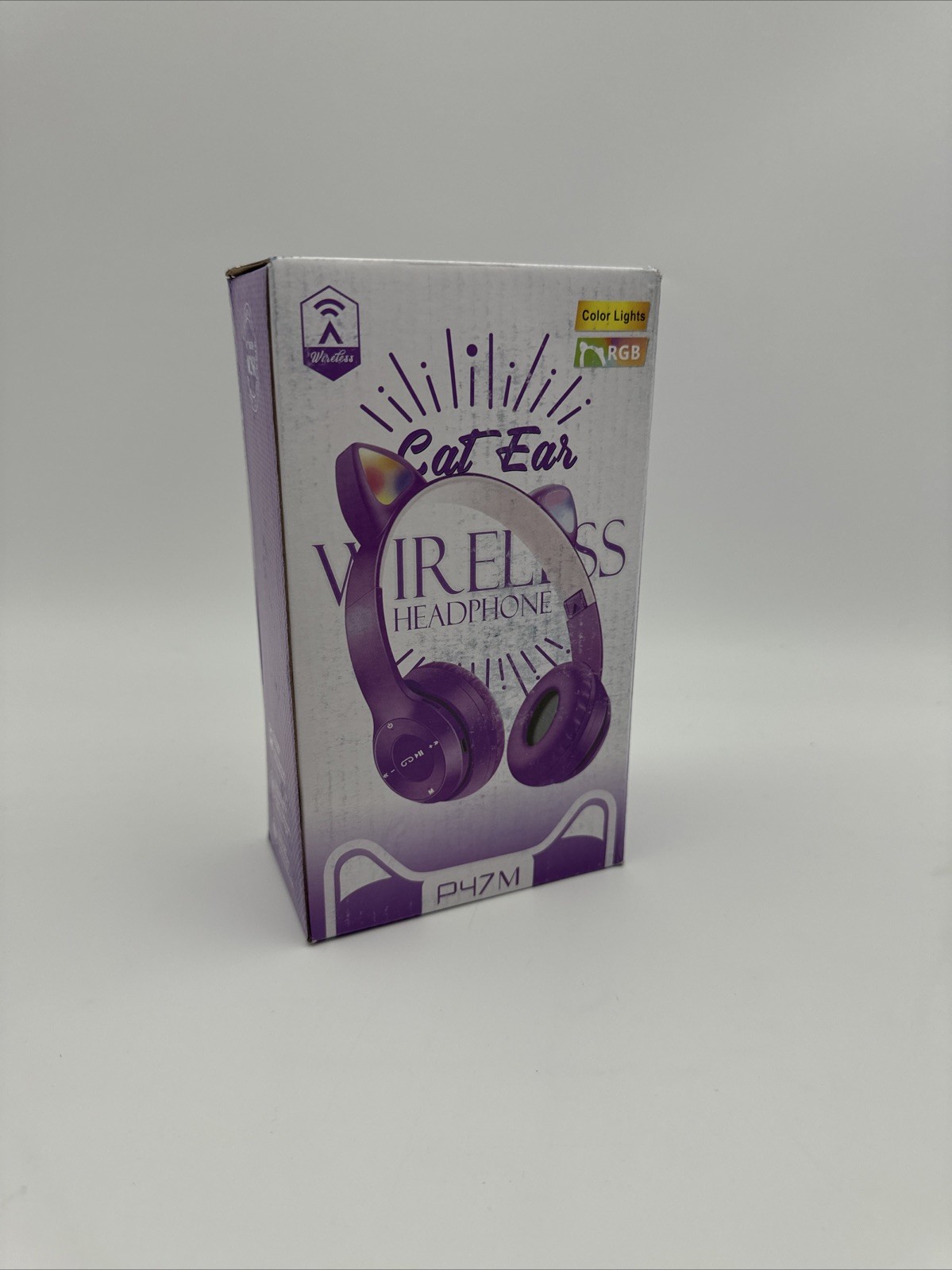 Cat Ear Wireless Headphones Purple