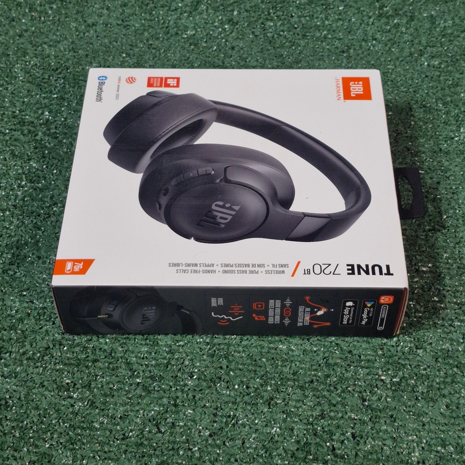 JBL Tune 720BT Over‑Ear Bluetooth Headphones Unisex Black Pure Bass