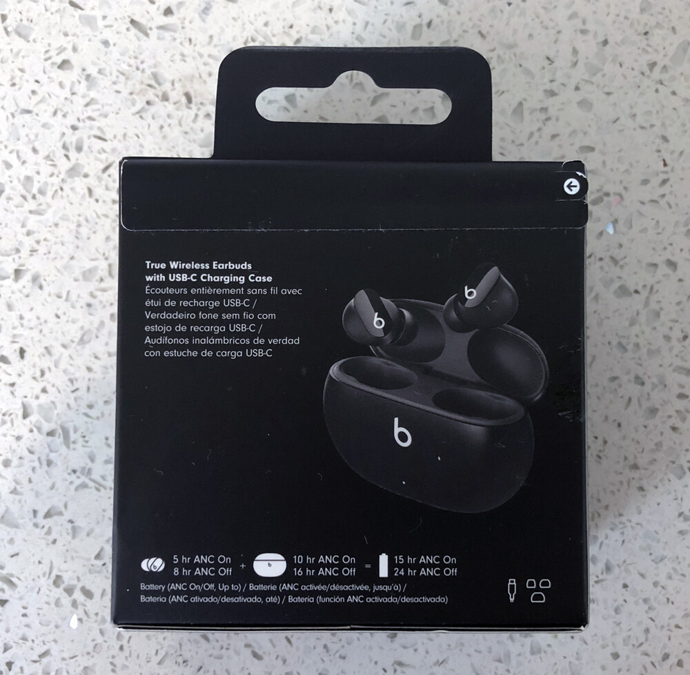 Beats by Dr. Dre Studio Buds Wireless Earbuds – Black (‎MJ4X3LL/A) (NEW SEALED)
