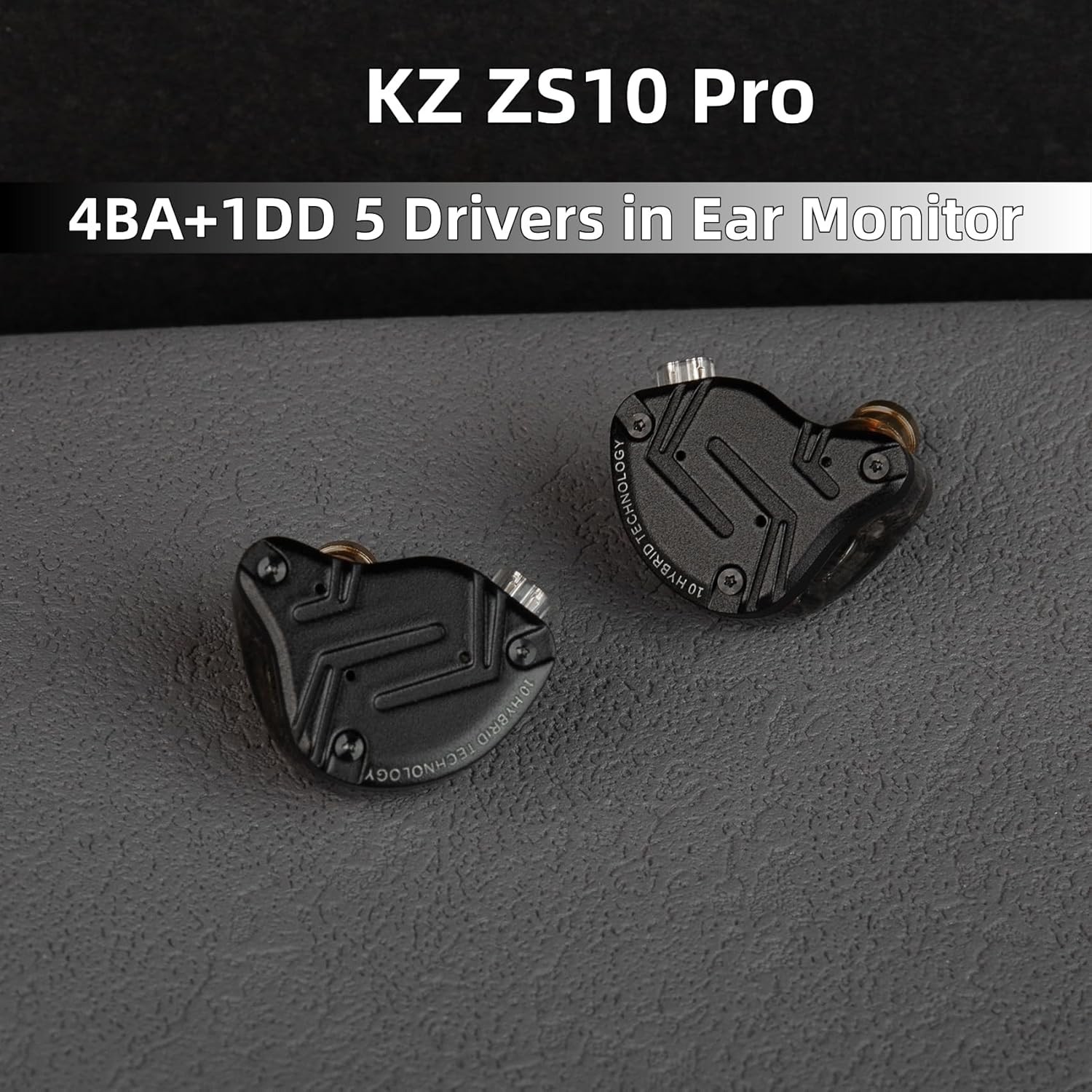 KZ ZS10 PRO Headphones: Ergonomic In-Ear Design with Detachable Cable