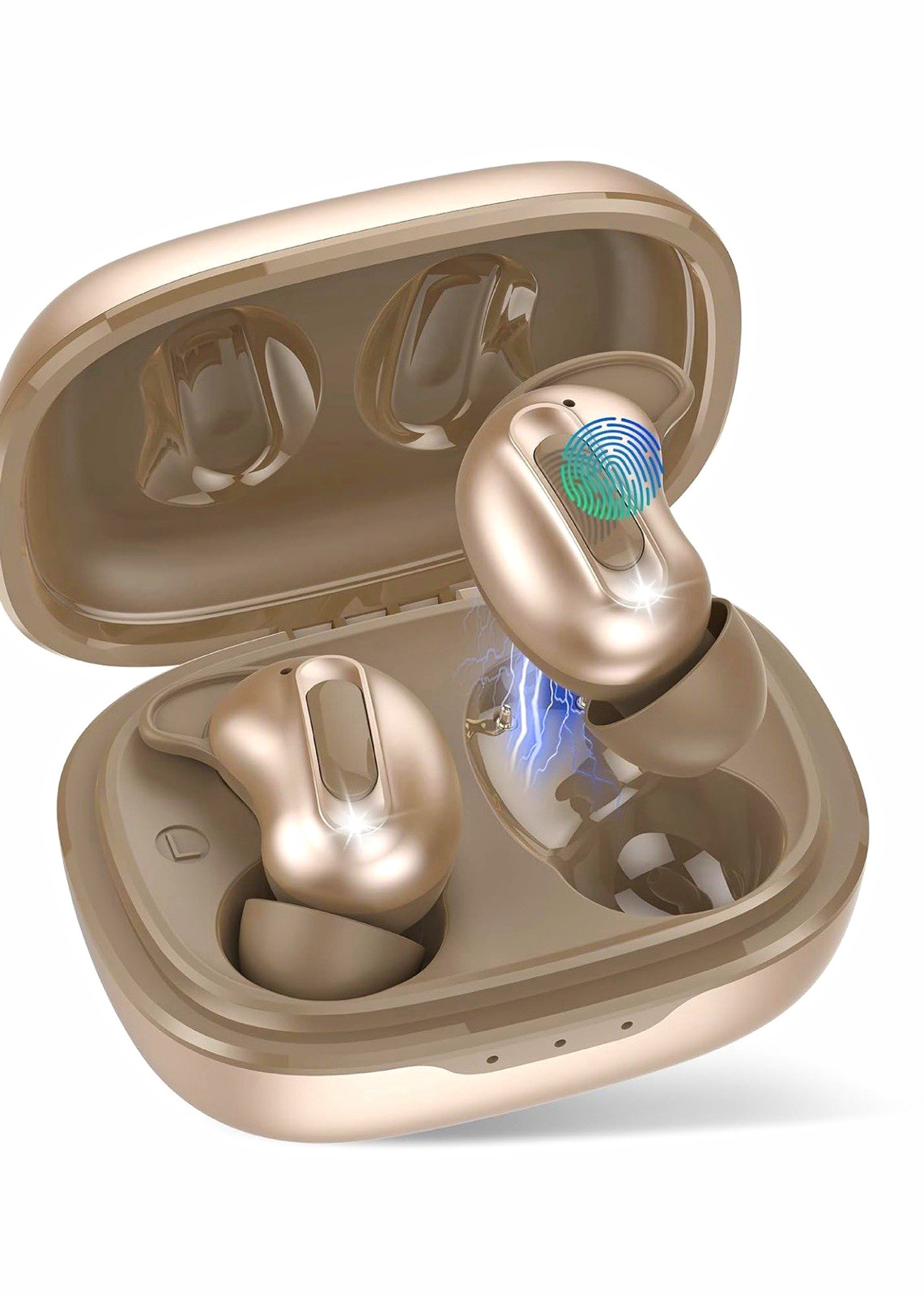 aggoo D20 Sleep Earbuds In-Ear True Wireless Bluetooth ANC Beige
