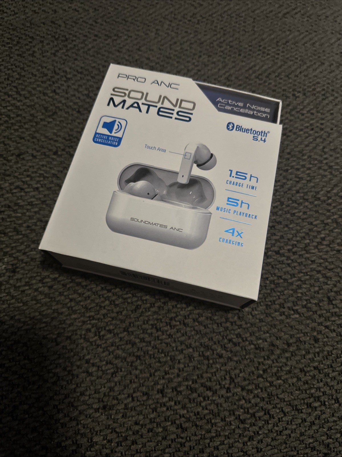 Pro Anc Sound Mates Bluetooth 5.4 Wireless Ear Buds Noise Cancellation
