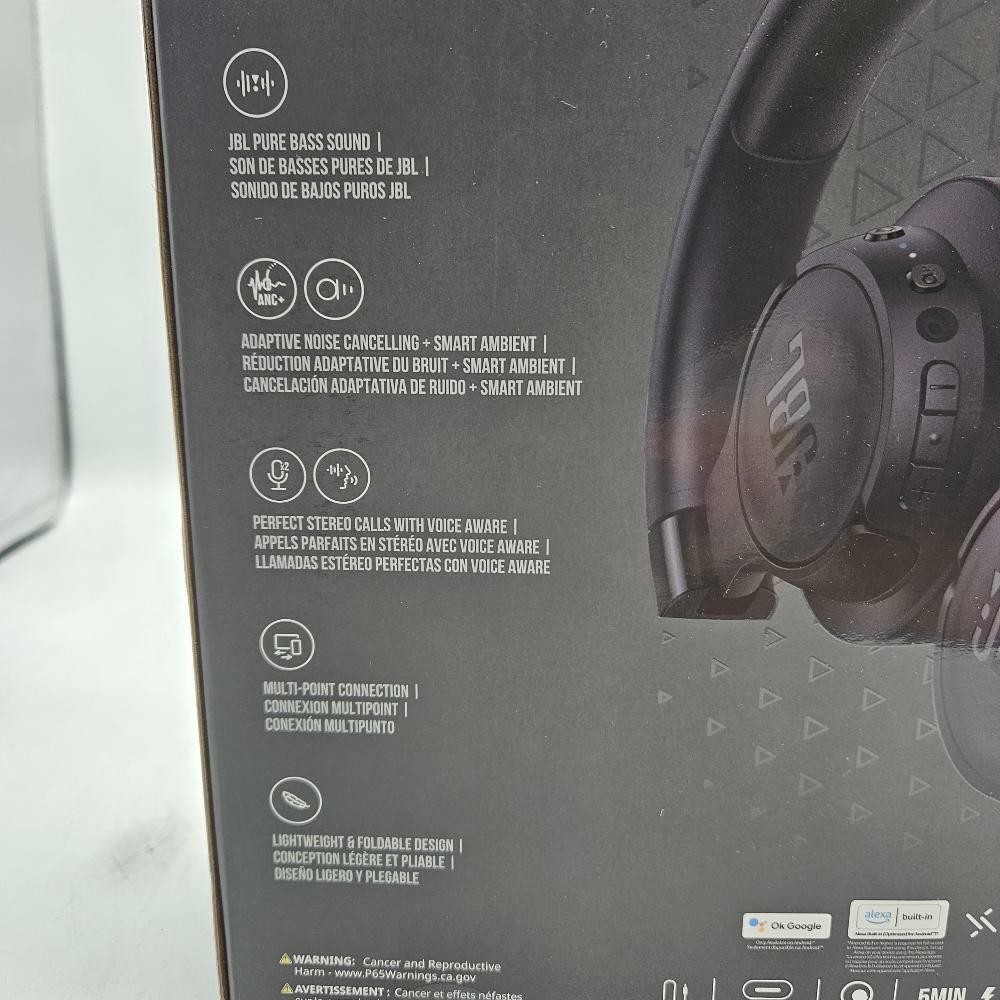 JBL Tune 770NC – Adaptive Noise Cancelling Wireless Over-Ear Headphones (Black)