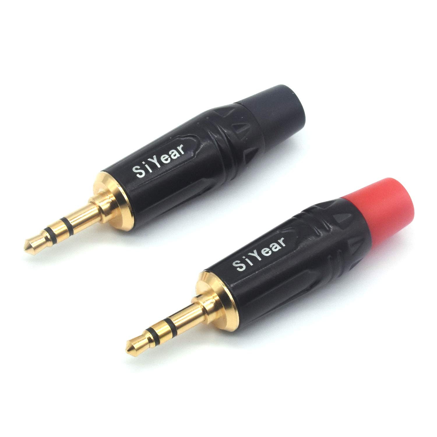 3-Pole 3.5mm Stereo Headphone Jack Male Plug Repair Replacement Solder Adapter,