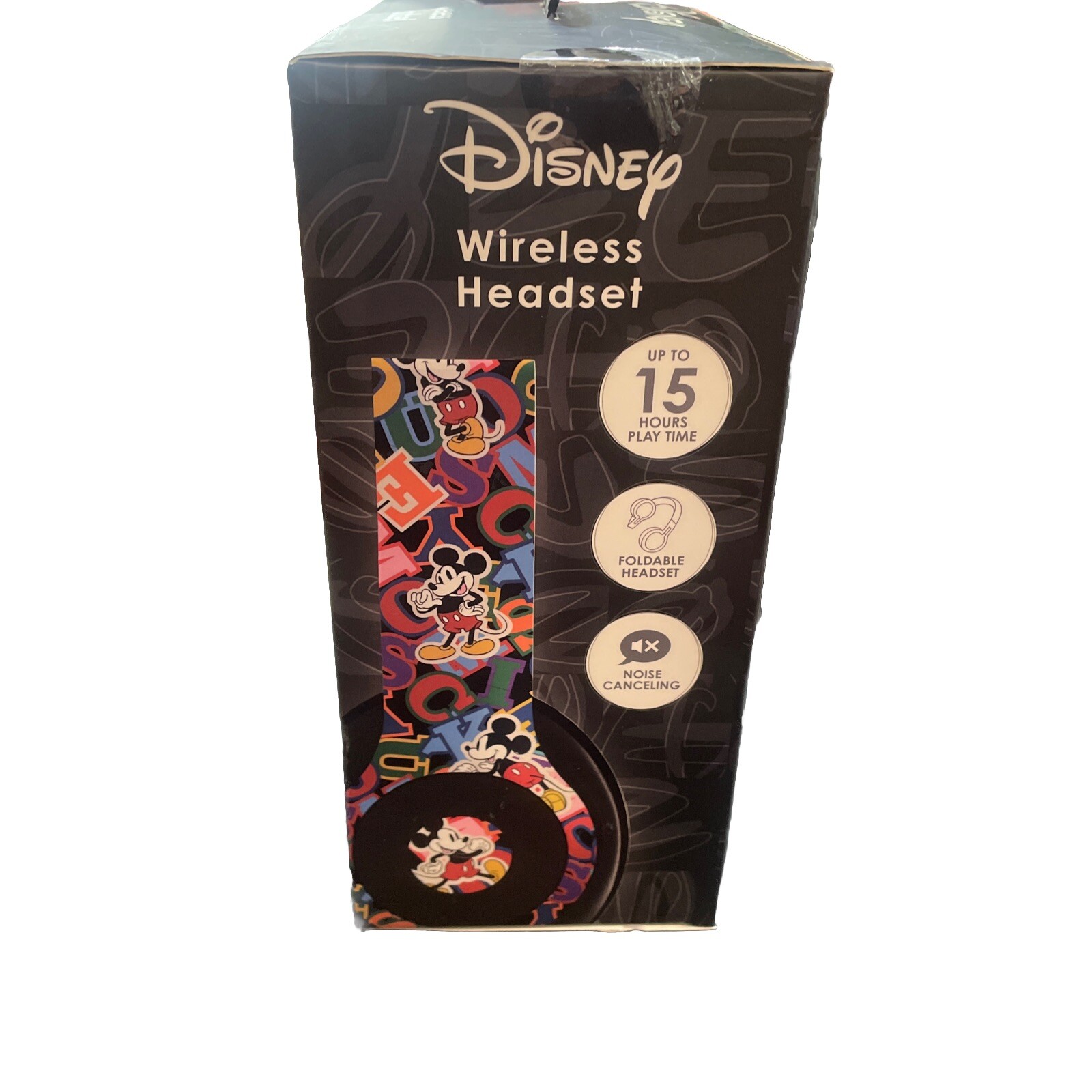 NEW Disney Mickey Mouse Bluetooth Wireless Headphones Multicolor Noise Canceling