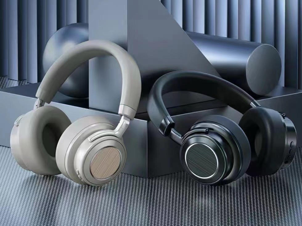 VJ 364 Bluetooth Headphones Black & Gray, ANC, Foldable, Adjustable Headband