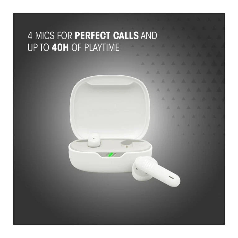 JBL Vibe Flex 2, True Wireless/Bluetooth Earbuds 48 Hour Battery Life WHITE -New
