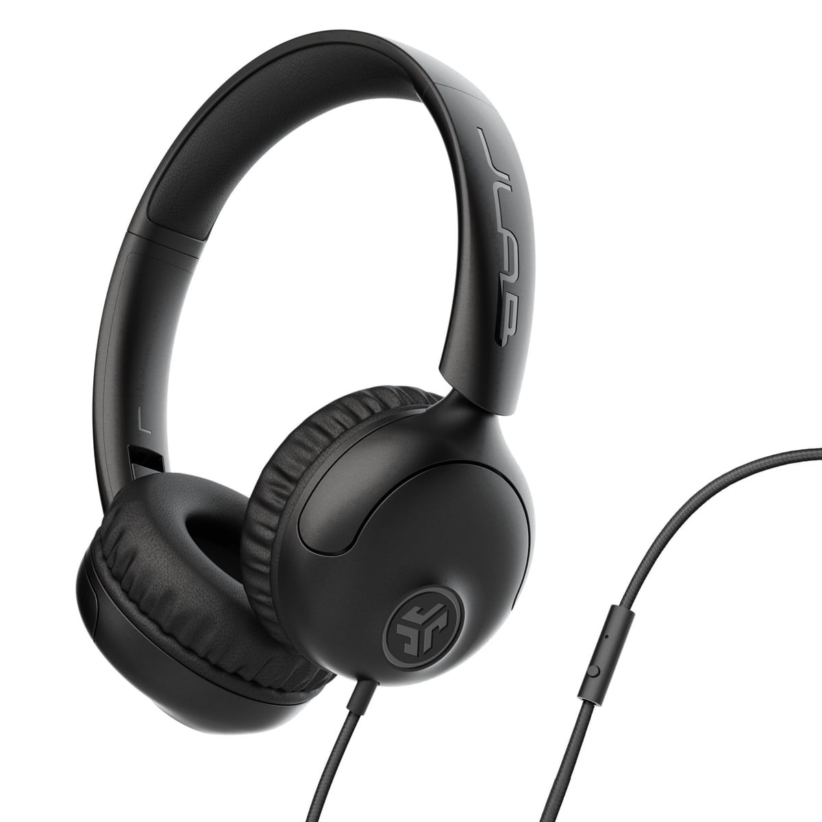 JLab Studio 2 On-Ear Wired Headphones with Mic Black Foldable Freeships