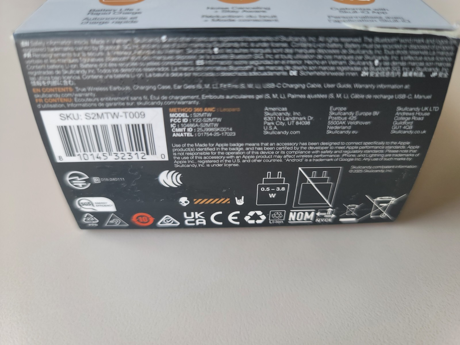Skullcandy Method 360 ANC Wireless Bluetooth Earbuds Leopard