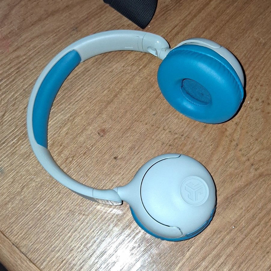 JLab Audio JBuddies Studio Bluetooth On-Ear Headband Headphones Blue/White