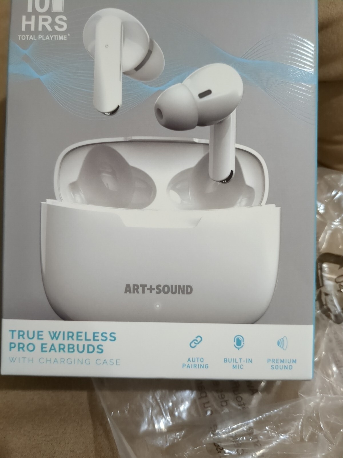Art + Sound Bluetooth True Wireless Pro EarBuds Silver Color 8 hrs Playtime