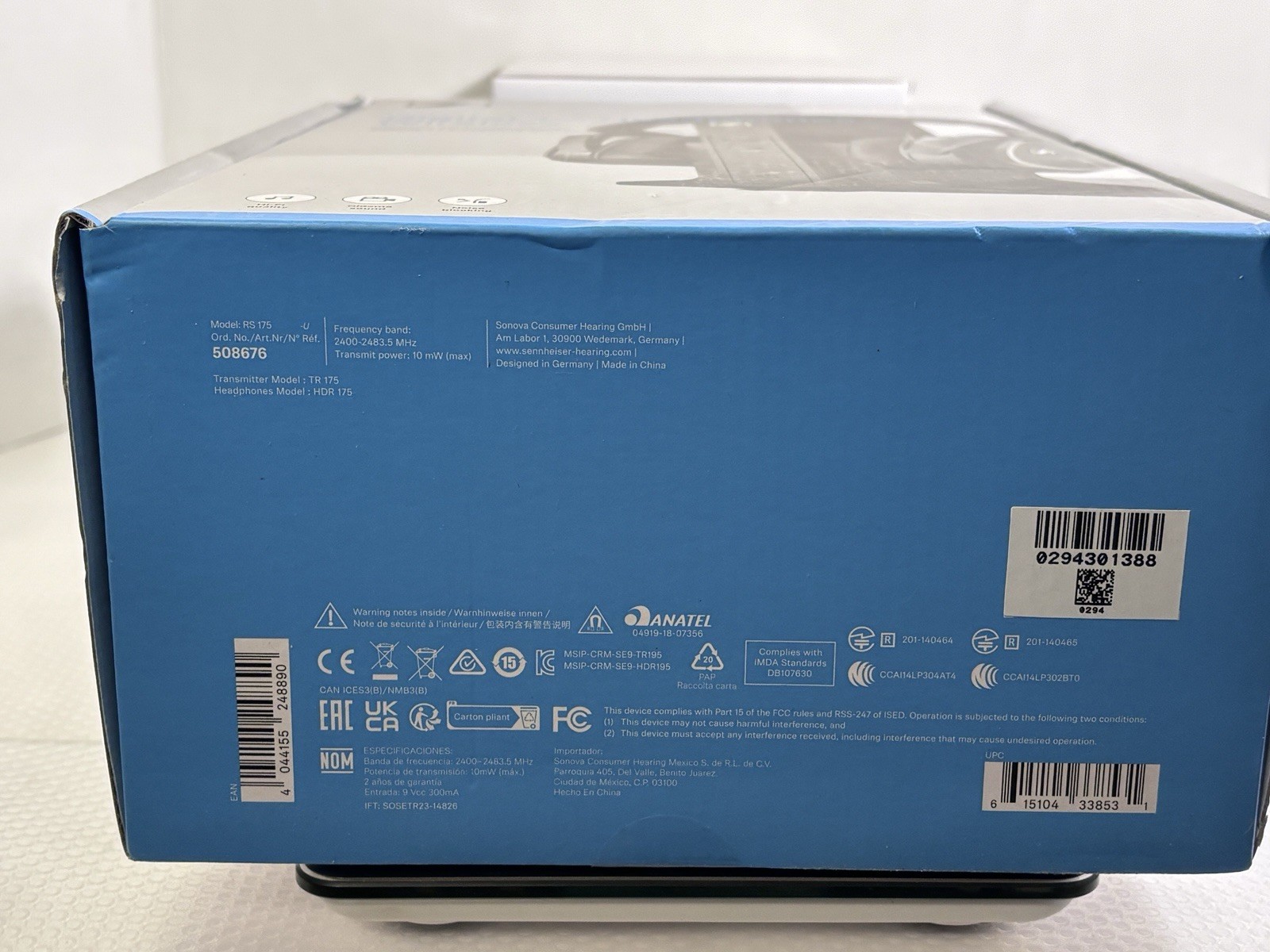 Sennheiser RS 175 RF Over-the-Ear Wireless Headphones for Digital TV System